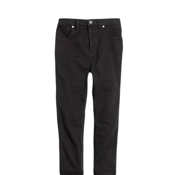 Madewell 10" High Rise Jeans Johnny Wash Comfort Stretch Edition Black Size 28 - Picture 3 of 11